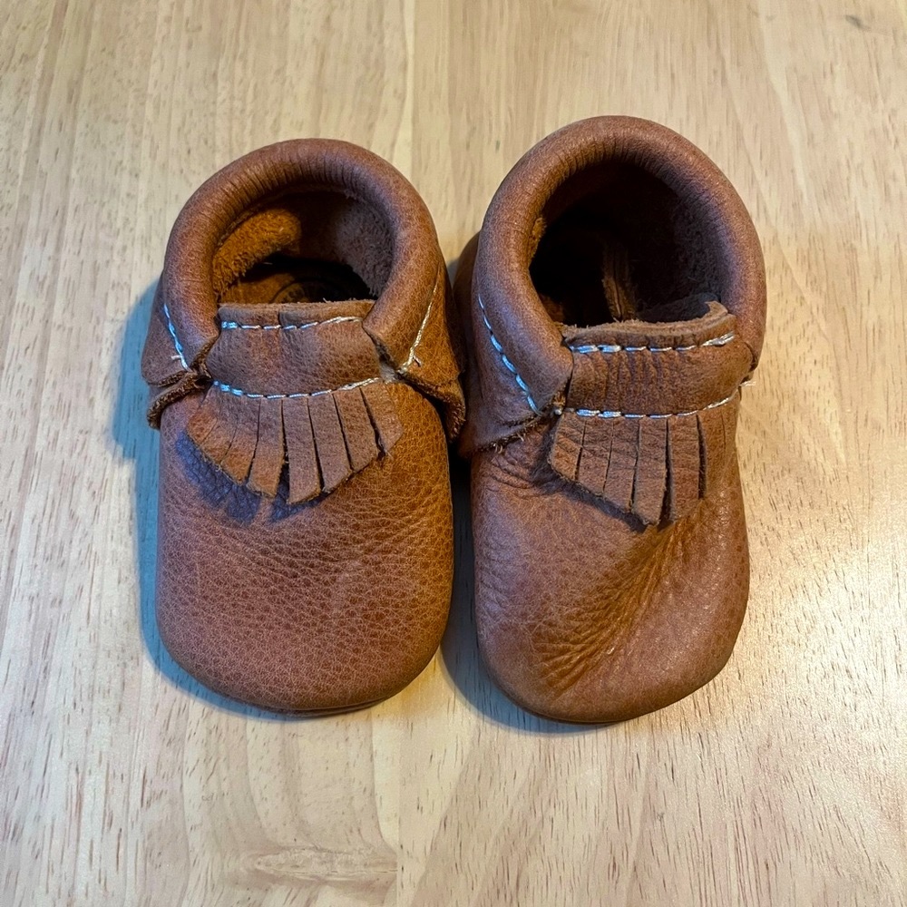 Classic Brown Fringe Baby Moccasins - Kids Shoes